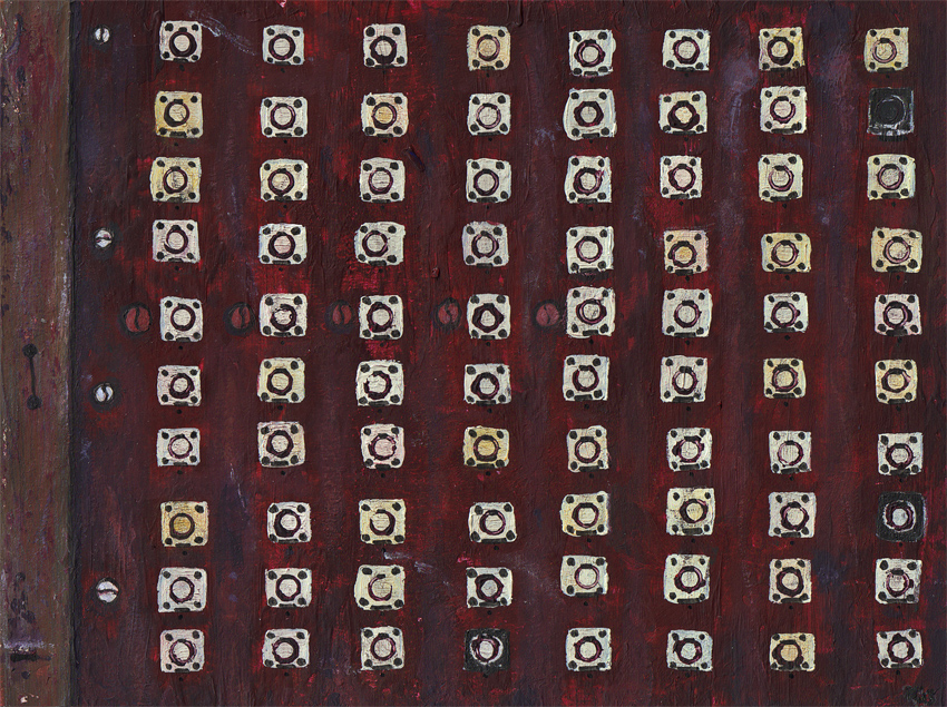 Random texture #2 – mixed media, 175 x 235 mm, 2013.