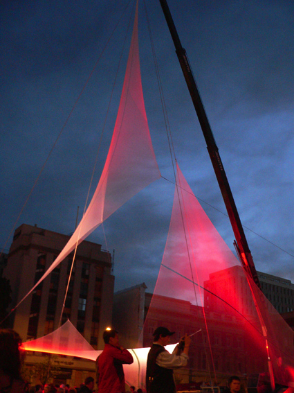 art architecture light installation Christchurch New Zealand