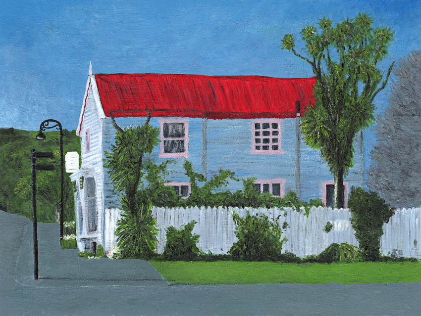 Windermere Historic House acrylic painting