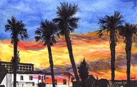 #9   Red sky at night