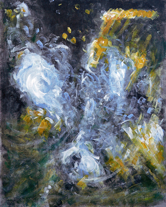 Flow (work in progress) – acrylic on canvas