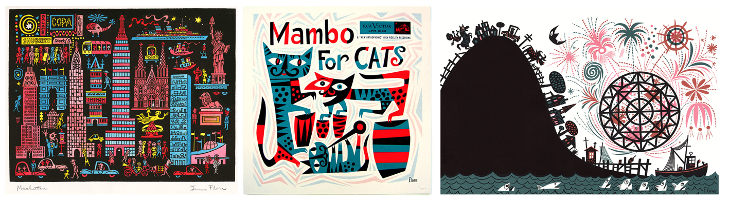 Images (1954, 1955, 1957) from www.jimflora.com