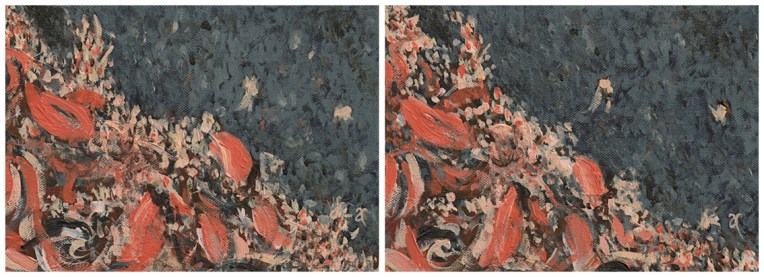 Autumn calling – acrylic on canvas, diptych: each panel 125 x 175 mm, 2013