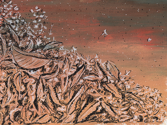 Autumn calling – acrylic on canvas, 165 x 215 mm, 2013