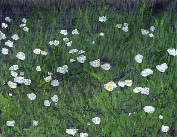 Diptych of daisies (two)