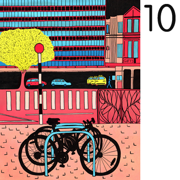 Getting seriously out of my comfort zone with wacky colours and peculiar perspectives