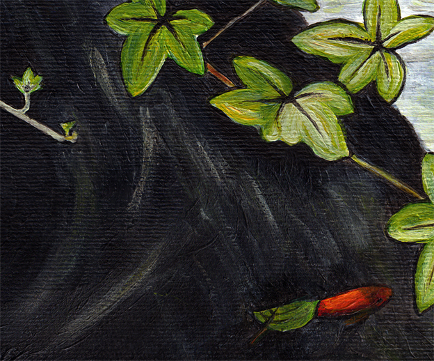 Gold, detail – acrylic on paper, 2013