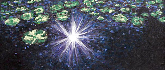Sparkle and Shine, detail — acrylic on canvas, 2013