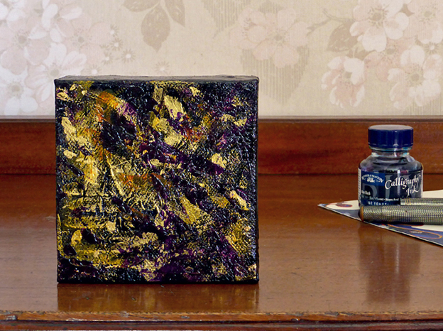 Goldmine – acrylic on canvas, 102 x 102 mm, 2014