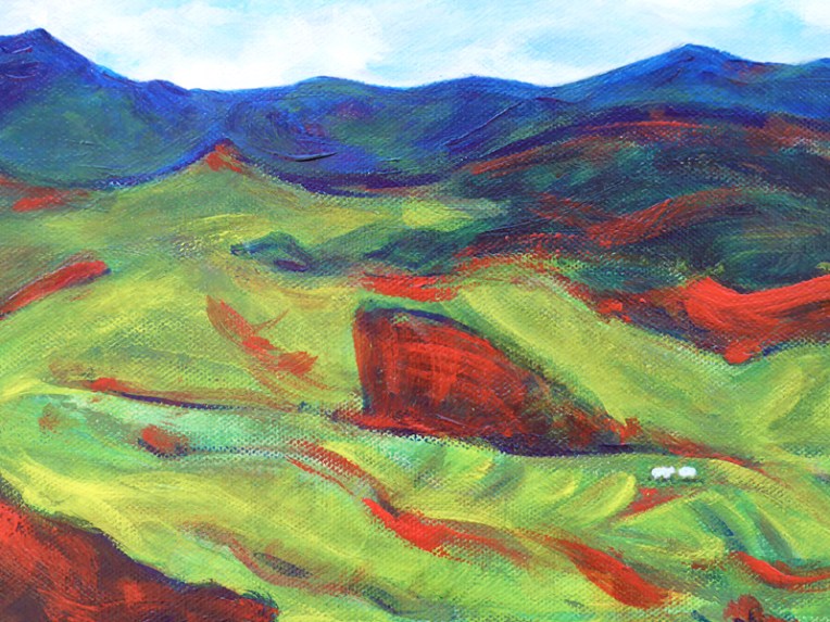 The green, green grass of home, detail