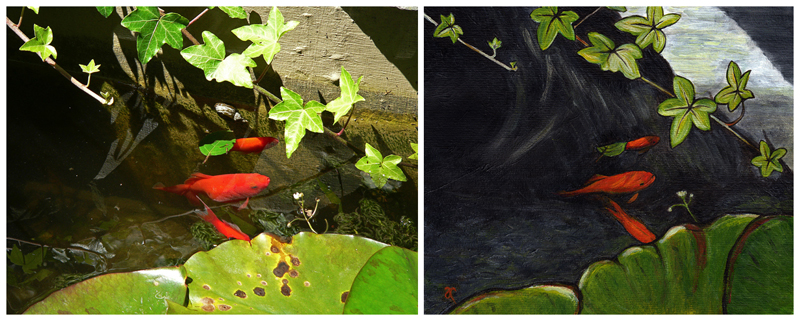 Gold – acrylic on paper, 2013