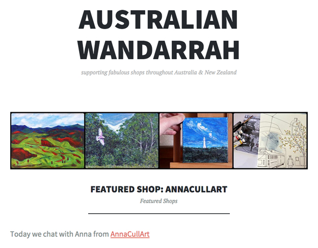 Australian Wandarrah Anna Cull Art interview 2015