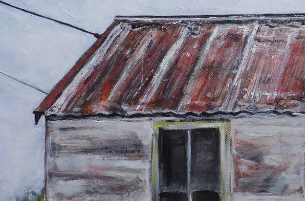 Tin roof rusted – roof detail