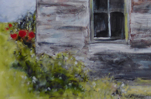 Tin roof rusted – roses detail