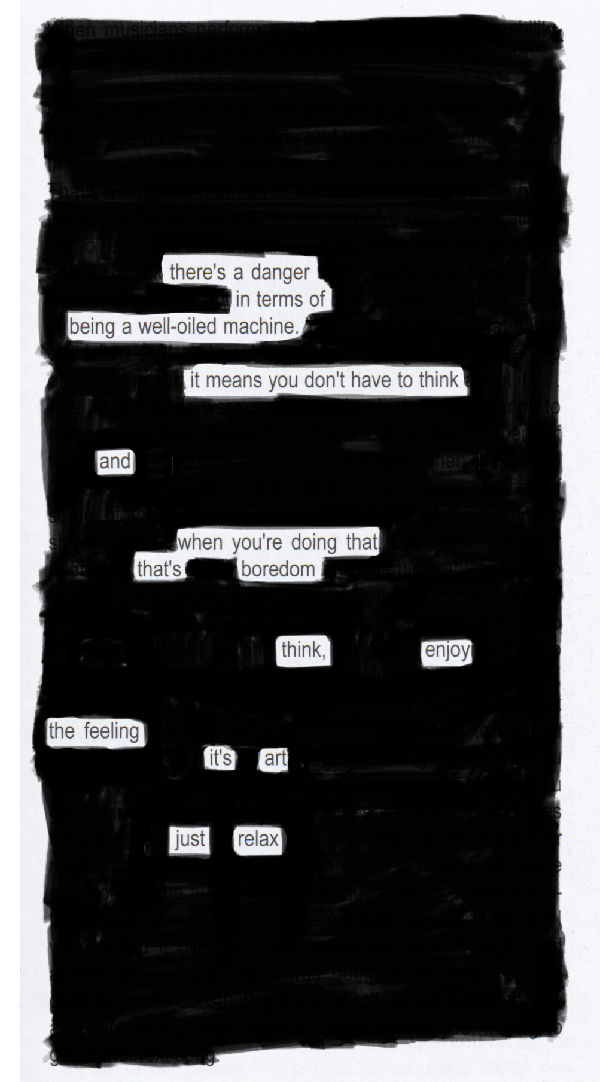 Blackout poem #7