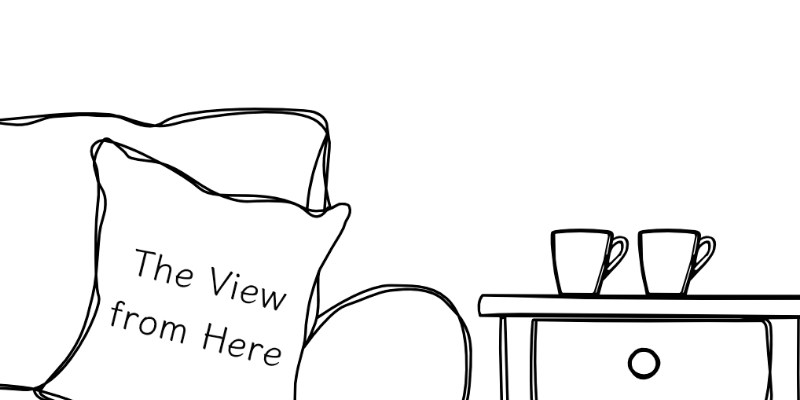 final two paintings shown in the context of a line-drawn living room to give an idea of the size