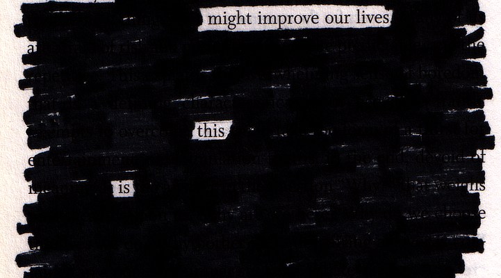 redacted text poem by Anna Cull